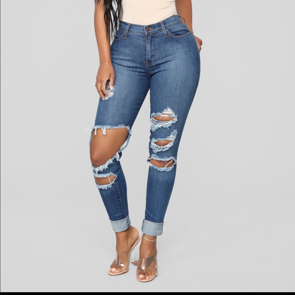 Fashion Nova Beach Bum Jeans